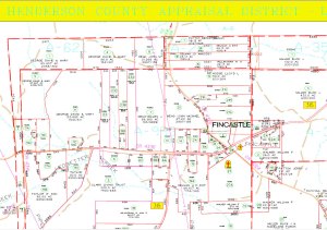 Portion of Map 61 of Henderson County, Texas plat maps posted online by the Henderson County Appraisal District, 2013. Click on the image to view full size. See the Texas Resource List page for a link to the Henderson County Appraisal District.