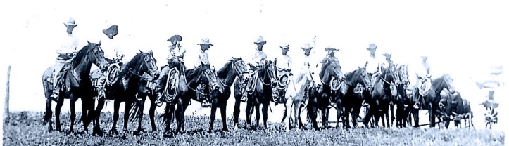 JA Cowboys at the Woodburn Place. From the Iva Belle Moore Tucker collection.